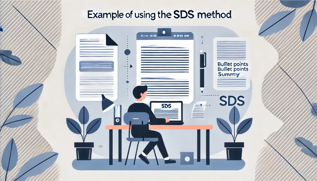 SDS法を使った文章はこうなる！具体例を紹介