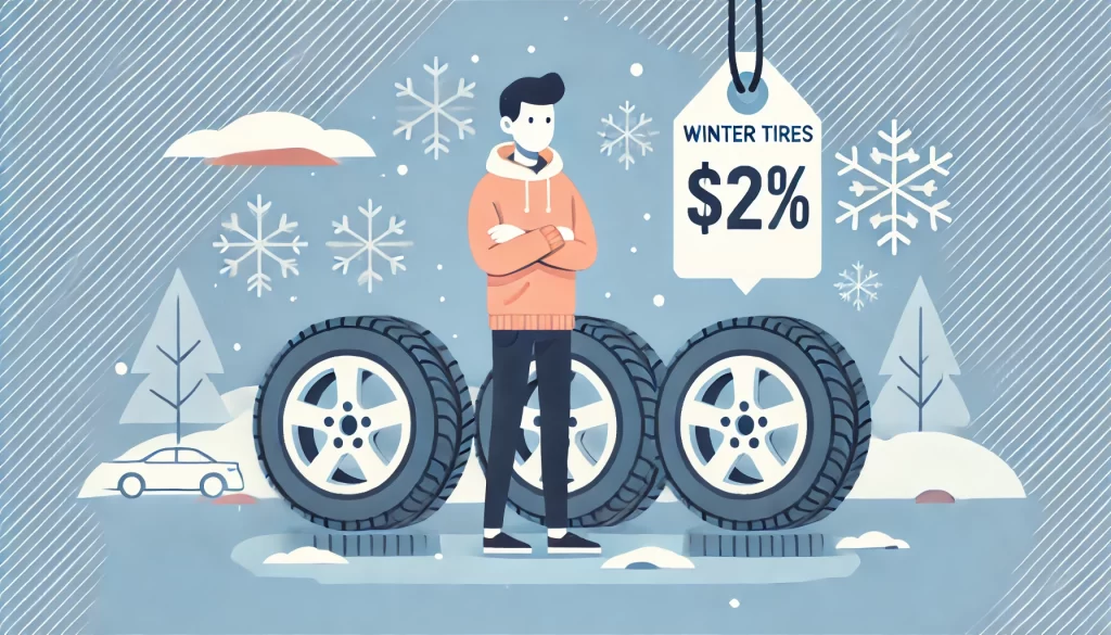 冬タイヤ4本の相場とMoboxの価格比較