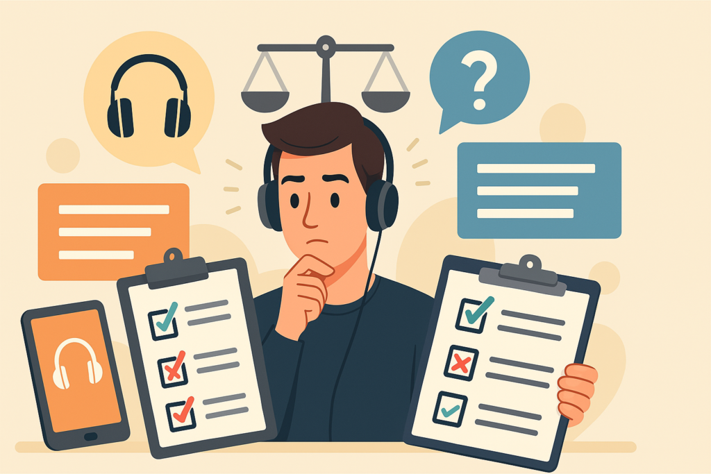 主要オーディオブック5サービスの比較