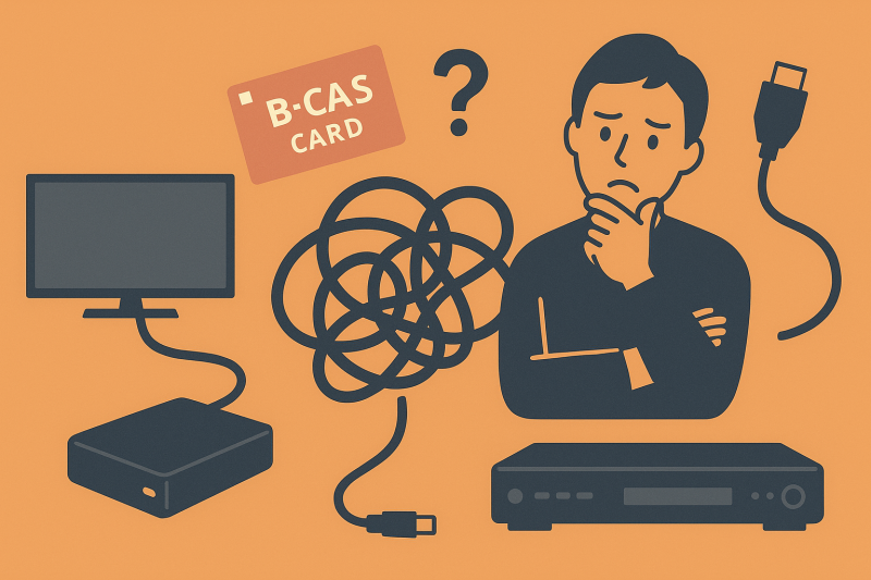 録画機器・B-CAS・配線はテレビと別管理だからこそ注意が必要