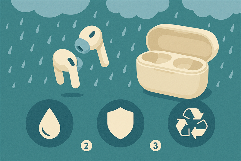 雨の日でも安心！イヤホン選びの3つのポイント