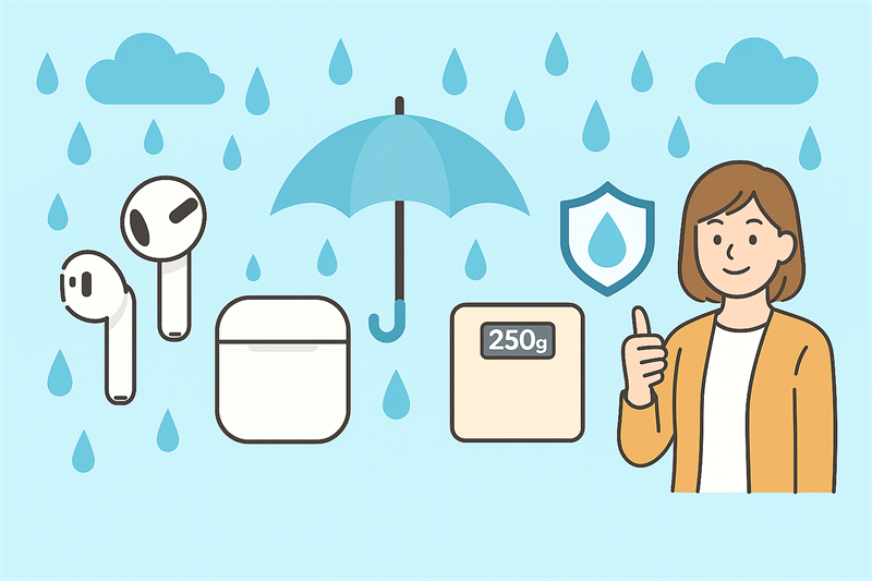 梅雨に強いイヤホン選びのポイント