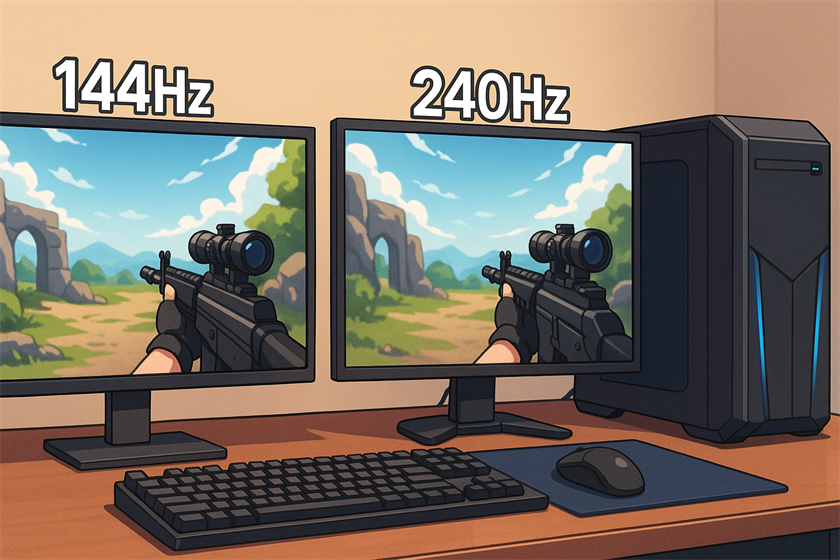 リフレッシュレートとサイズの関係性