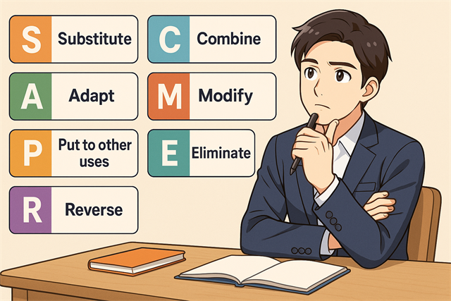 SCAMPER法の7つのステップとやり方