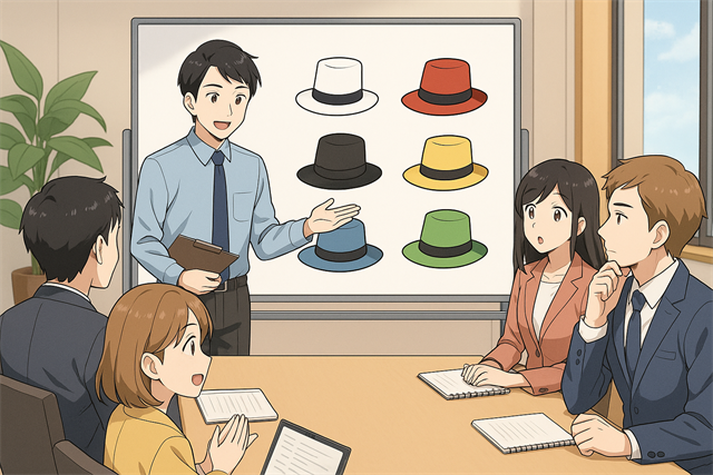 アイデア会議を劇的に変える！シックスハット法とは