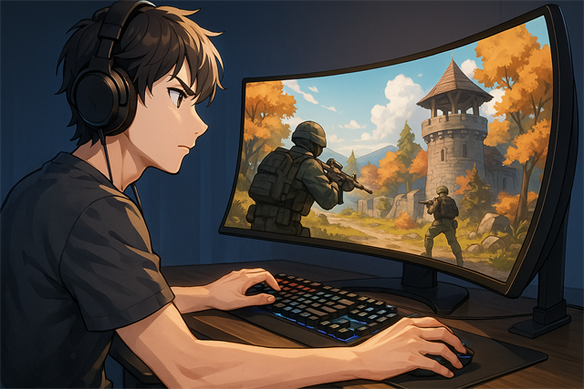 ゲームプレイで活きる湾曲モニターの具体的メリット