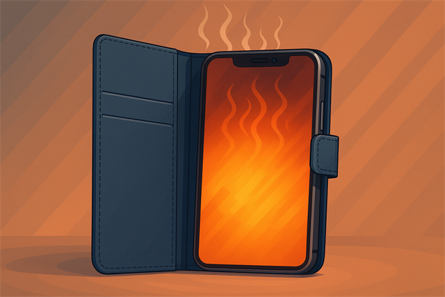 手帳型スマホケースを使う人ほど知っておきたい「発熱問題」